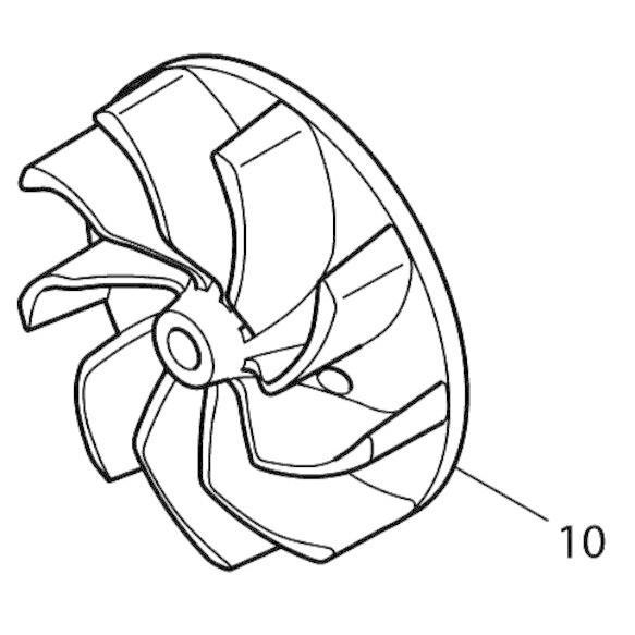 マキタ makita 小型集じん機 450P用 ファン110 240048-2 集じん 集