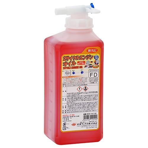 大澤ワックス BOLL 2サイクル エンジン オイル 1L 2CO-1K コック付