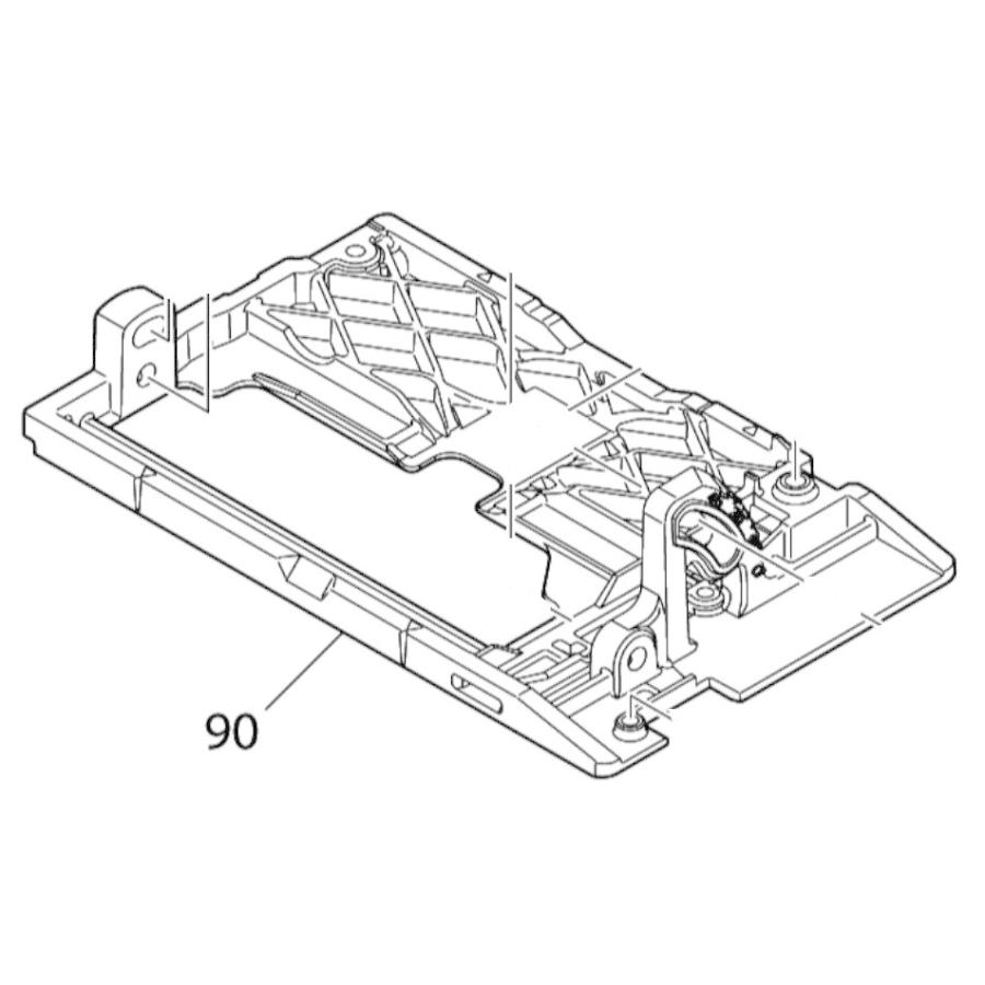 マキタ makita 100mm 防じんマルノコ KS4100F 用 ベース 318448 マキタ makita 100mm 防じんマルノコ KS4100F 用 ベース 318448
