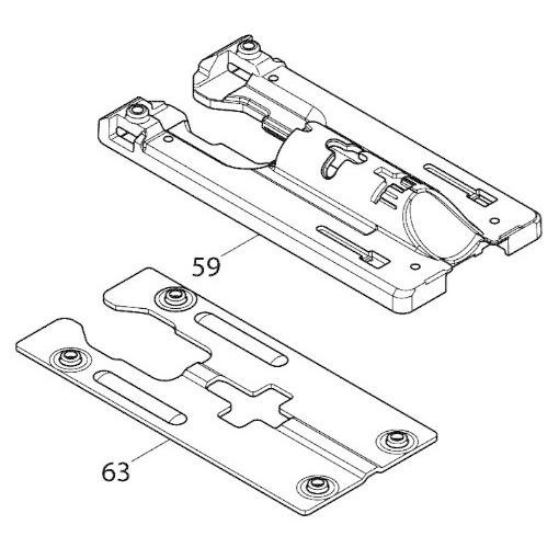 マキタ makita 18V 充電式ジグソー JV182DRG 用 ベース 319016-7