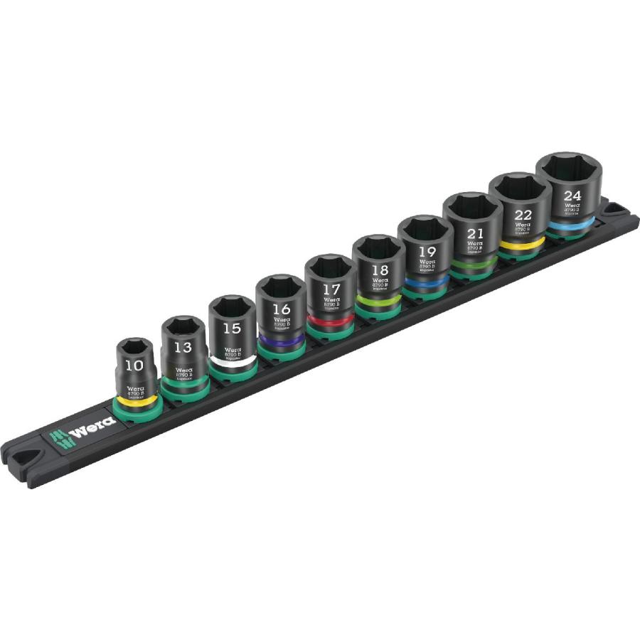 WERA ヴェラ 005451 ZYKLOP3/8DR インパクト ソケットセット 10点入
