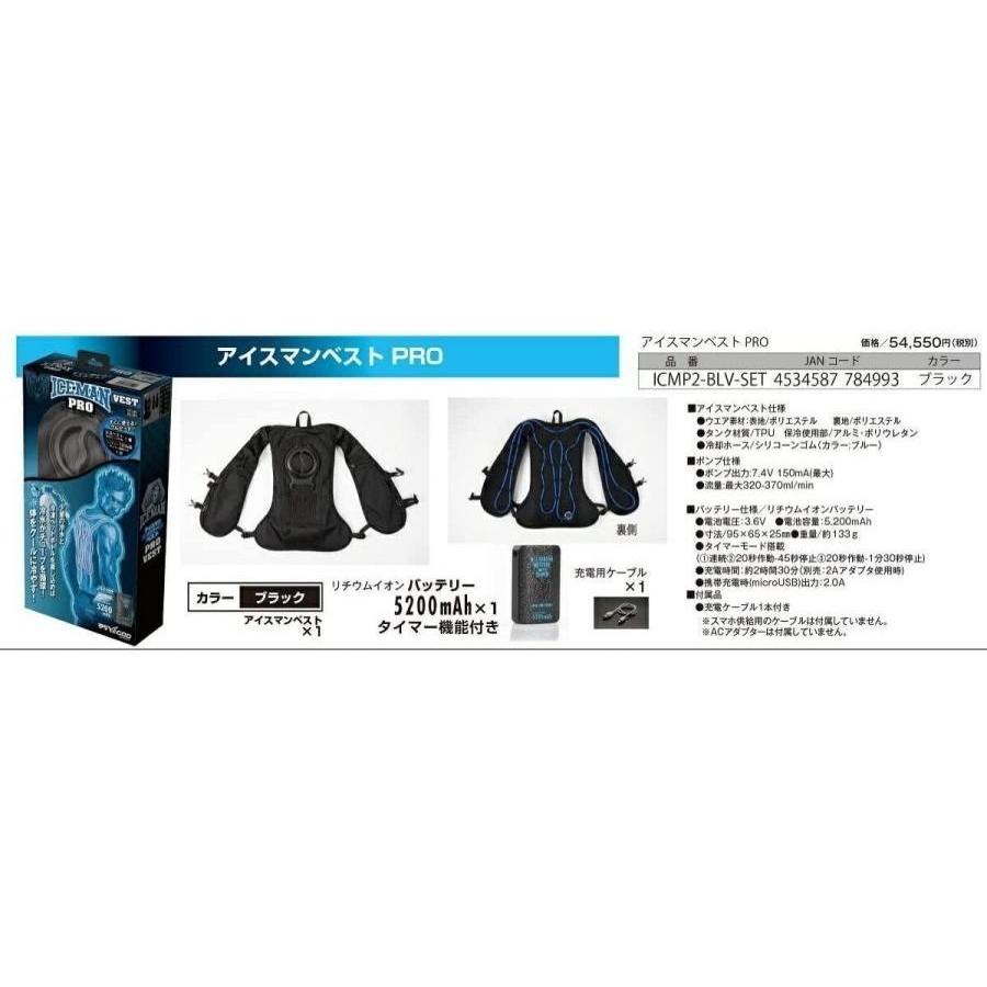 山真 製鋸 アイスマンベスト PRO バッテリー セット ICMP2-BLV-SET 