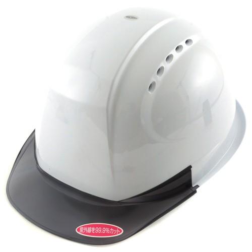 トーヨー セフティー TOYO ひさし 透明 ヘルメット 白 NO.380-OT-S