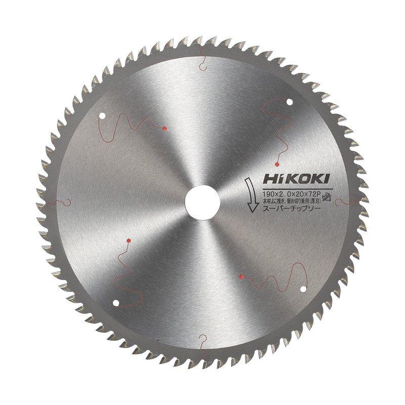 ハイコーキ HIKOKI スーパーチップソー 刃径190mm×72P 穴径20mm 0032