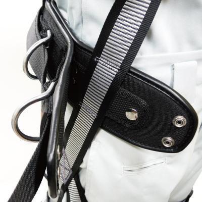 タジマ tajima ワークポジショニング 用 胴当て ベルトフラットD2 黒 ワンタッチ M WFXD2-WBM 建築 建設 設備 鳶 とび職 建て方 安全帯の画像
