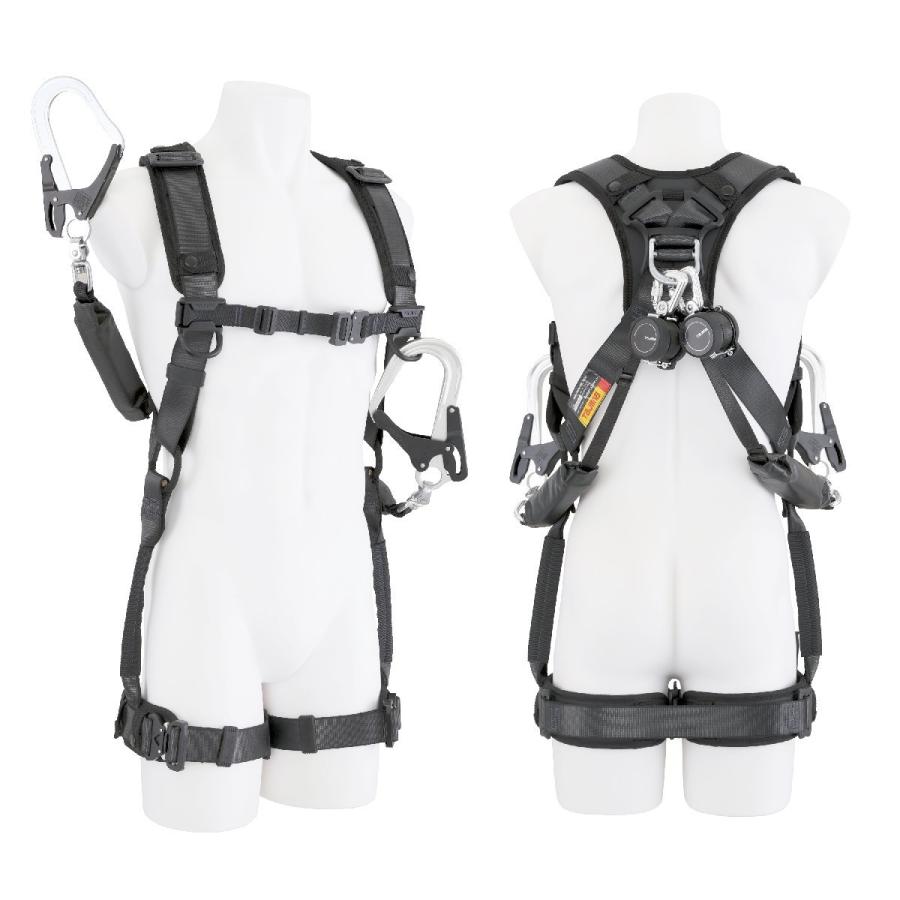 タジマ tajima ハオルハーネスHA 黒 KR150FA シングルL8 ダブルセット 