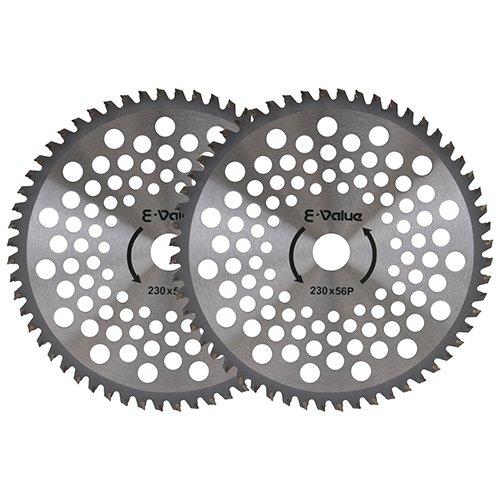 藤原産業 E-Value 山林用 チップソー 2枚組 230mmx56P 刈払 作業 用