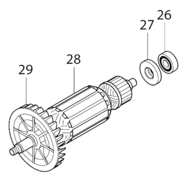 マキタ makita 125mm 防じん マルノコ KS5200FX 用 アーマチュア 100V