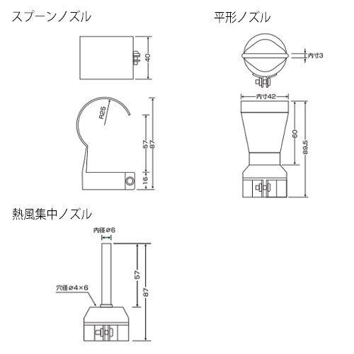 ESCO エスコ AC100V/1000W ヒートガンセット EA365VA-11 熱収縮 ESCO エスコ AC100V/1000W ヒートガンセット EA365VA-11 熱収縮