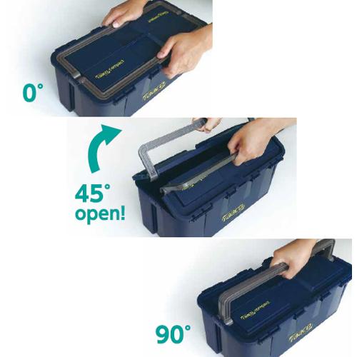 ESCO エスコ 475x240x190mm 工具箱 (中皿付) EA505RA-20 軽量 頑丈