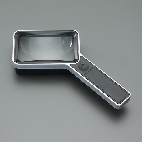 x3.0/79x46mm [充電式] ルーペ (LEDライト付) EA756MH-11 倍率 3倍 拡大鏡 LED ライトルーペ 老人 ホーム 辞書 本 読書 【MAGNIFIERS】