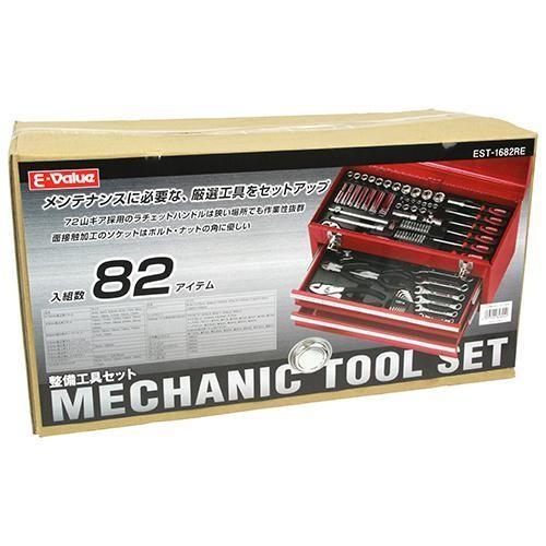 藤原産業 E−Value 整備 工具 セット EST-1682RE ツールボックス 工具