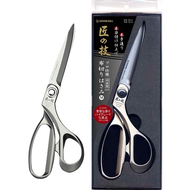グリーンベル GREENBELL 匠の技 ステンレス製 布切り はさみ M G-5150
