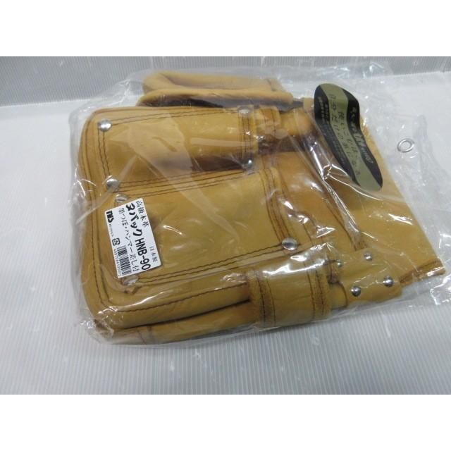 HIRO 日本製 高級本革 ヌバック 墨つぼ ハンマー 差し付 HNB-90 腰袋