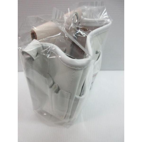 ダブルバスター2袋 KS メタリック ホワイト電工袋 2段 KSW-777 釘袋 腰袋 職人