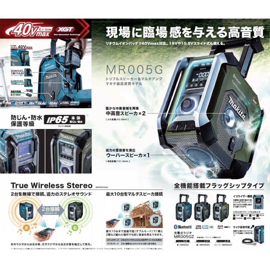 Makita MR108(14.4〜18V)Bluetooth対応バッテリー無し 【公式通販】
