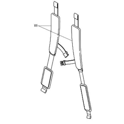 マキタ makita 18V 充電式噴霧器 MUS200DZ用 背負いバンド MR0A244481