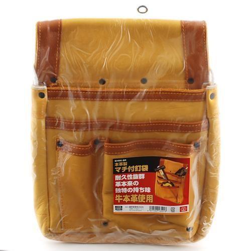藤原産業 SK11 本革製 マチ付釘袋 SHMK-BR 釘 金槌 等 道工具 ツール
