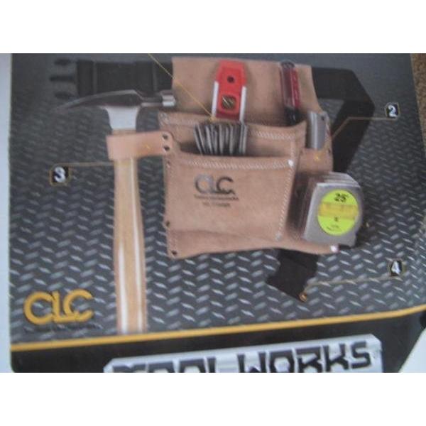 CLC スエード 腰袋 大工 プロ用 大工職人 腰袋 腰みの 腰道具入れ 皮 スエード 3ポケット