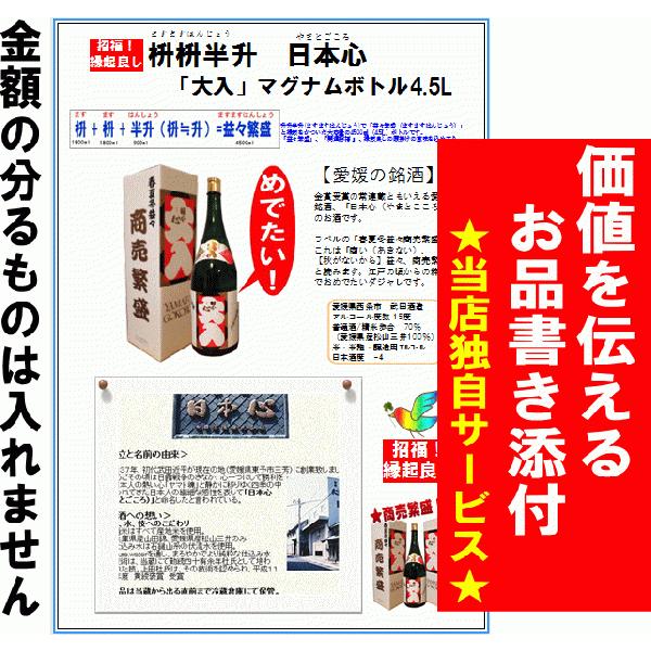 梅錦 益々繁盛ボトル 4.5L枡枡半升(上撰・栄冠)美濃焼き なつかし瓶