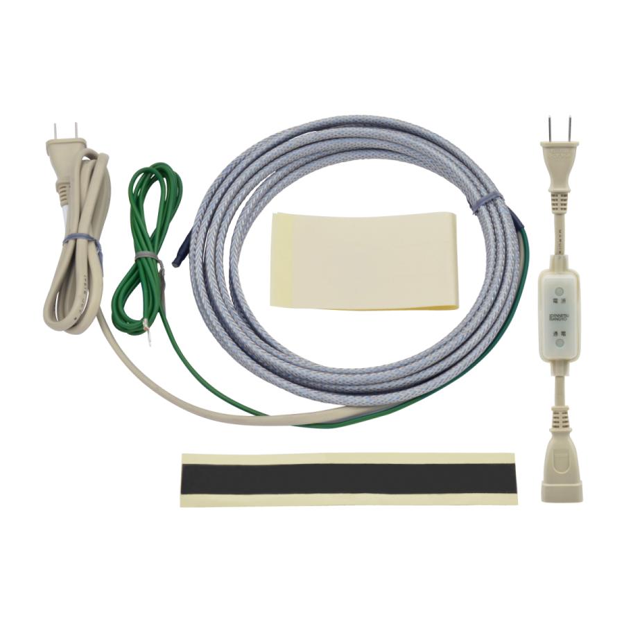 凍結防止排水路ヒーター細管用100V⁄15m(消費電力300W) SH-15FS T-20