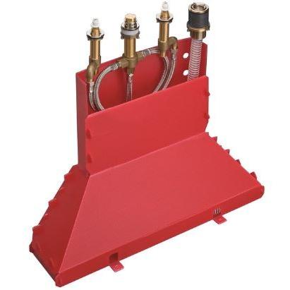 ハンスグローエ 埋込パーツ埋込部 4ホールリム付式バス混合水栓 アクサー用〔EI〕