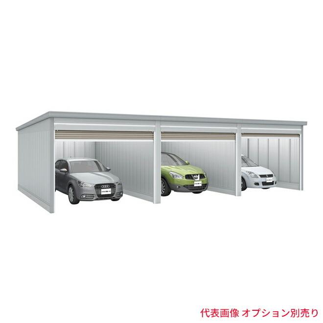 「追加棟のみの購入は不可」 ###u.イナバ物置/稲葉製作所 ガレージSM ステンメタリック GRN ガレーディア 一般型 高基礎 追加棟 注2週