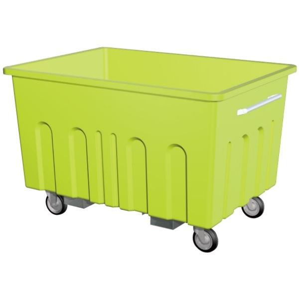 ####u.カイスイマレンエコカート H800CT フォークリフト用受け金具付 キャスター付 容量約800L ライトグリーン エコカートHシリーズ