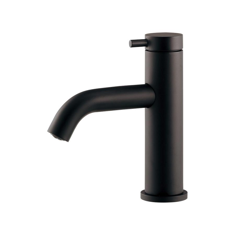 カクダイ【716-253-D】立水栓 マットブラック 洗面〔GB〕