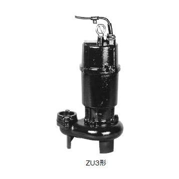 ●川本揚水機【ZU3-505-0.4T】50サイクル 下水汚れ水中揚水機 2極 三相200V 非自動小銃型 フランジタイプ ZU3形〔GA〕 給水、排水ポンプ-水回り、配管
