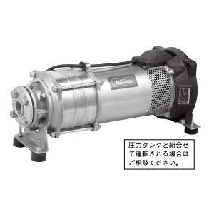 川本ポンプ60Hz ステンレス製水中タービンポンプ 三相200V 3.7kＷ KUR3-Y形 横置き専用品〔HE〕