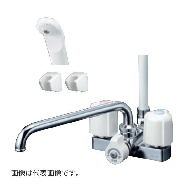 KVK KF12ER3 シャワーバス水栓 KVK ◇在庫有り！KVK 水栓金具【KF12ER3】デッキ形2ハンドルシャワー