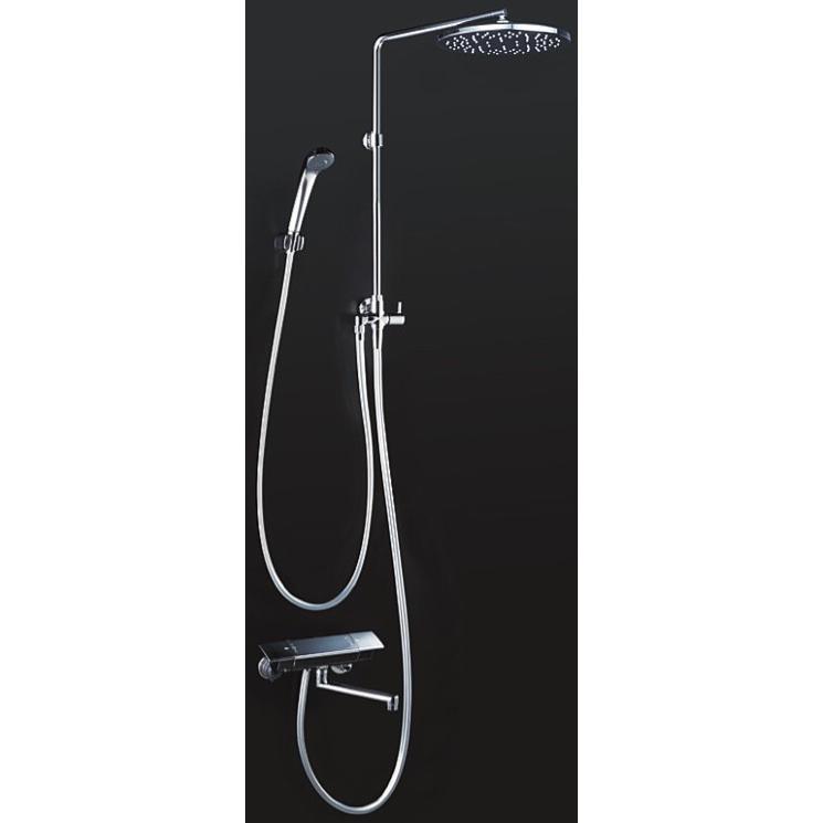 Kvk 水栓金具 Kf3140 水回り 配管 浴室用水栓オーバーヘッドシャワー付サーモ170mmパイプ付住宅設備 Kvk 6 B あいあいショップさくら