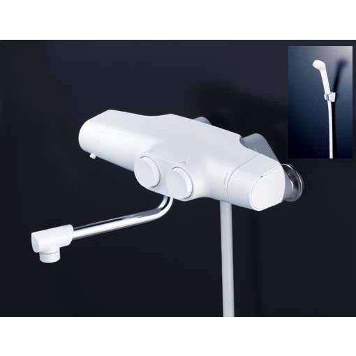 KVK 水栓金具サーモスタット式シャワー タッチサーモ 240mmパイプ付〔HB〕