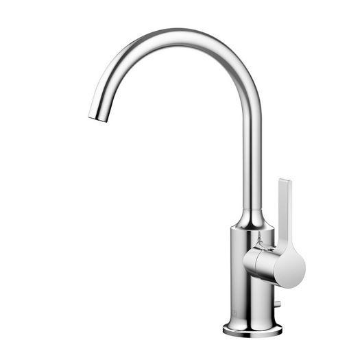 ###リラインス 水栓金具ドンブラハ ヴァイア 1穴型シングルレバー洗面用混合栓 167mm ポップアップ機能付 クロムメッキ 受注約2ヶ月〔FD〕