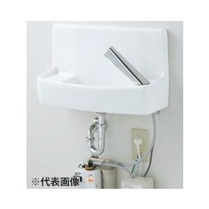 §§INAX/LIXIL【L-A74TW2C/BW1】ピュアホワイト 壁付手洗器(温水自動水栓・100V/整流式) ハイパーキラミック 壁給水・壁排水 水石けん入れ付タイプ