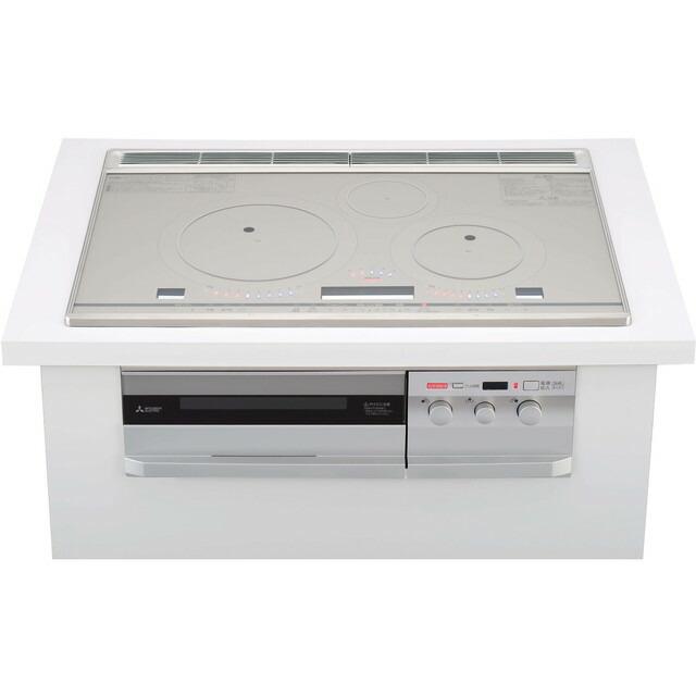 三菱 ###三菱 IHクッキングヒーター【CS-T321VWSR】ビルトイン型 3口IH  