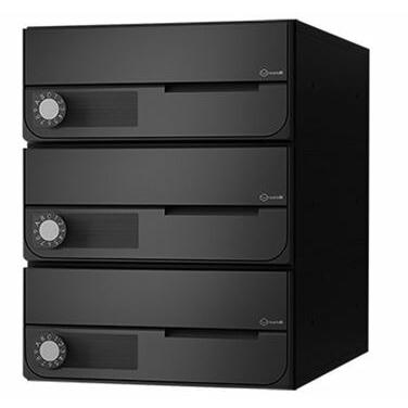 ####u.ナスタ/Nastaポスト 大型郵便物対応 前入前出 屋内タイプ 横開き 戸数3 可変プッシュボタン錠