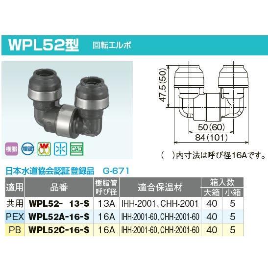 オンダ製作所 ダブルロックジョイント 13エルボ オンダ製作所【WPL52-13-S】ダブルロックジョイントP WPL52型
