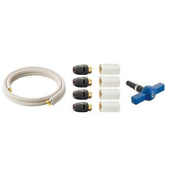 ‡‡‡三栄水栓/SANEI 配管システムヒートポンプ専用配管セット 耐候性保温材付アルミ複合架橋ポリエチレン管2本セット〔FA〕