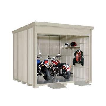 ●u.タクボ物置【BS-S2929WH】BSシリーズ バイクシャッターマン シャッター式中型物置 標準屋根 多雪型 受注生産