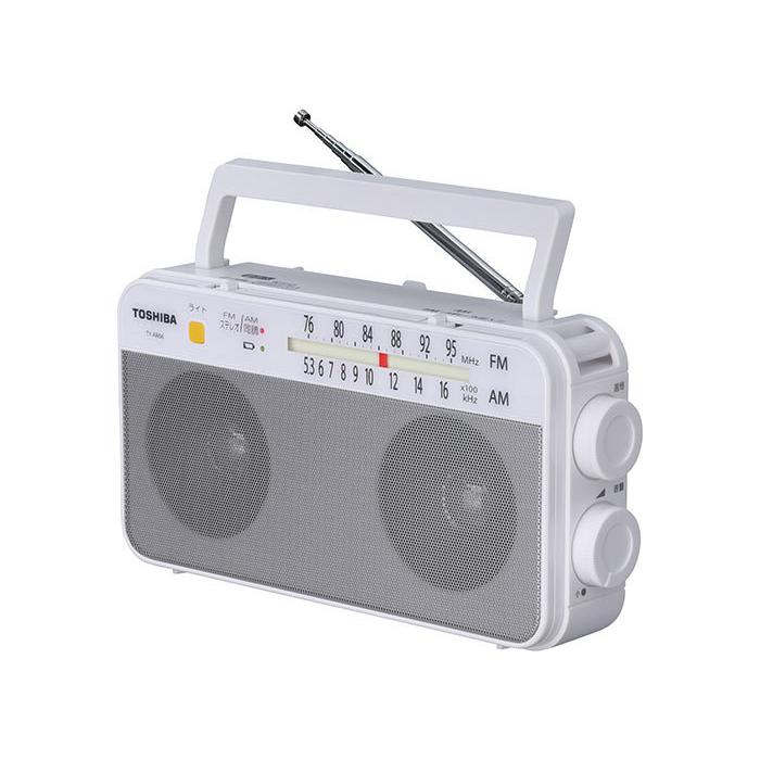 ω東芝 オーディオ【TY-AR66(W)】ホワイト FM/AM ステレオラジオ LEDライト付 肩ベルト付｜iisakura39｜02