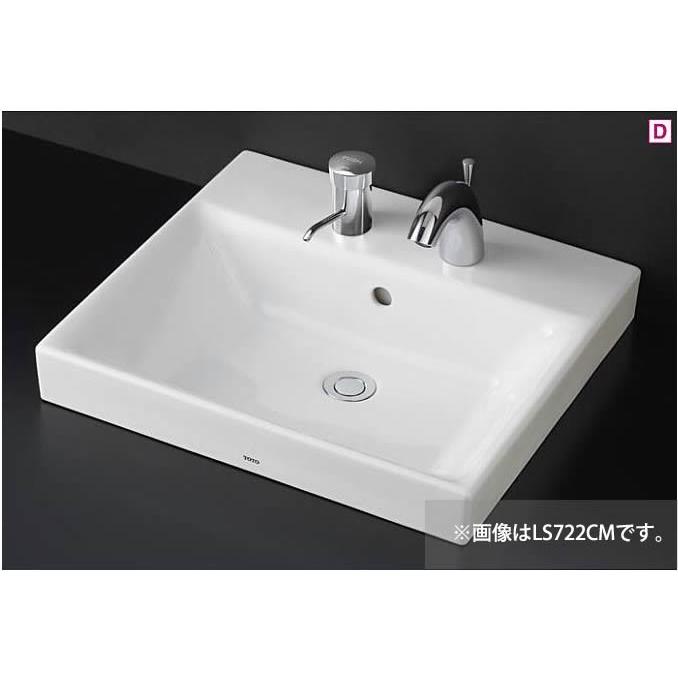 TOTO ○TOTO カウンター式洗面器【LS722C#NW1】(洗面器のみ) ホワイト