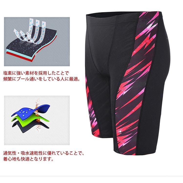 競泳水着 メンズ 水着 フィットネス 男性 サーフパンツ 水泳 スパッツ 85099 SUCCUL｜iisense｜02