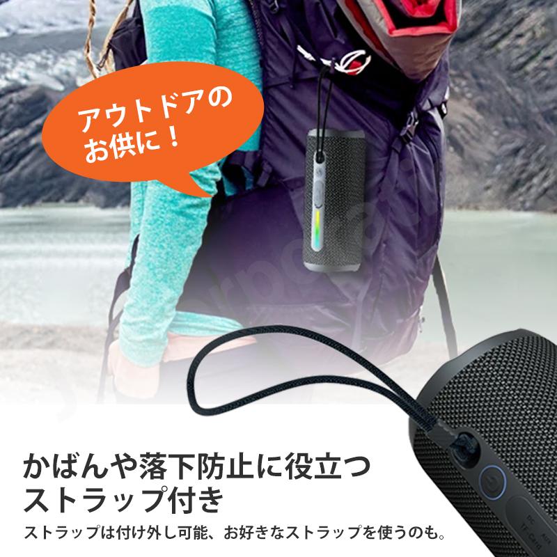 Jecos Bluetooth 5.3 スピーカー T16 高音質 重低音 アウトドア