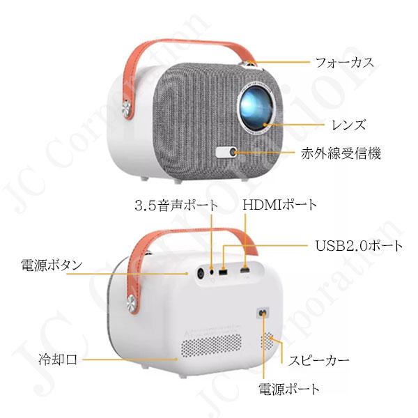 Jecos プロジェクター sun700 ＋ スクリーン セット 家庭用 軽量 小型 4k対応 fullHD スピーカー内臓 本体 WiFi bluetooth 09312-screen