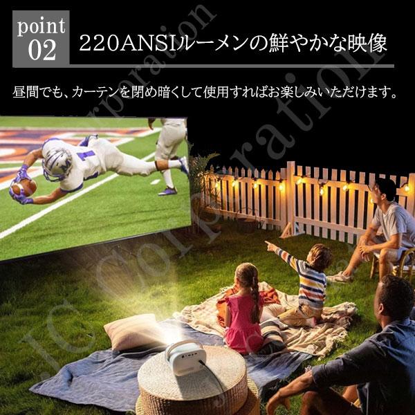 Jecos プロジェクター sun700 ＋ スクリーン セット 家庭用 軽量 小型 4k対応 fullHD スピーカー内臓 本体 WiFi bluetooth 09312-screen