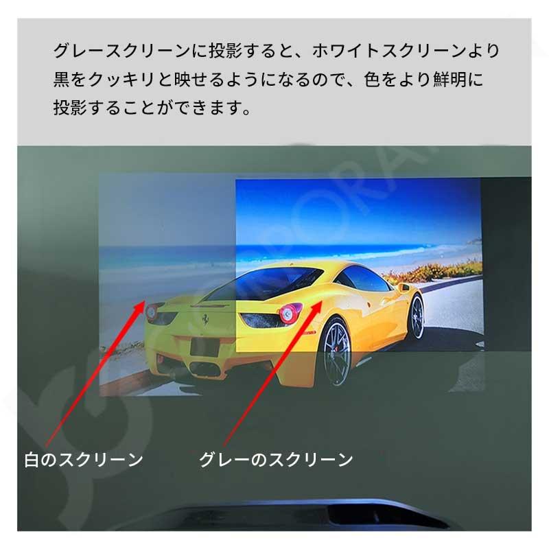 プロジェクター用 スクリーン 84インチ 耐外光 おりたたみ可能 壁掛け