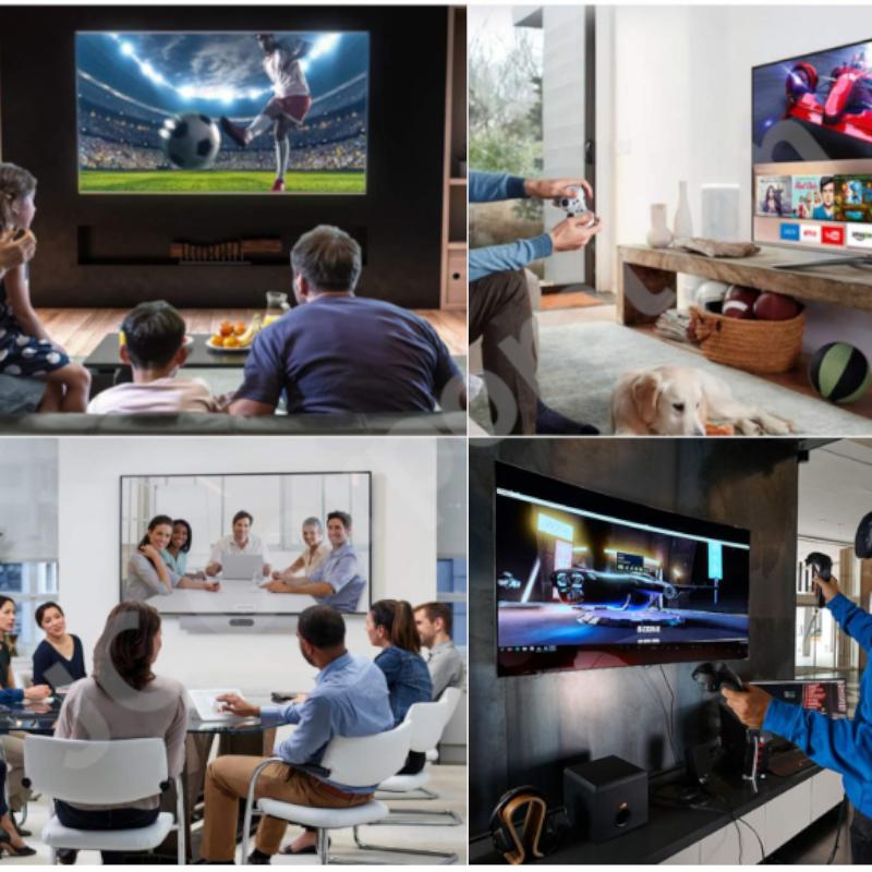 プロジェクター用 スクリーン 84インチ ホワイト おりたたみ 壁掛け