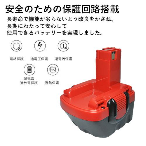 ボッシュ BOSCH 12V (A) 3.0Ah 互換 バッテリー 2個セット 